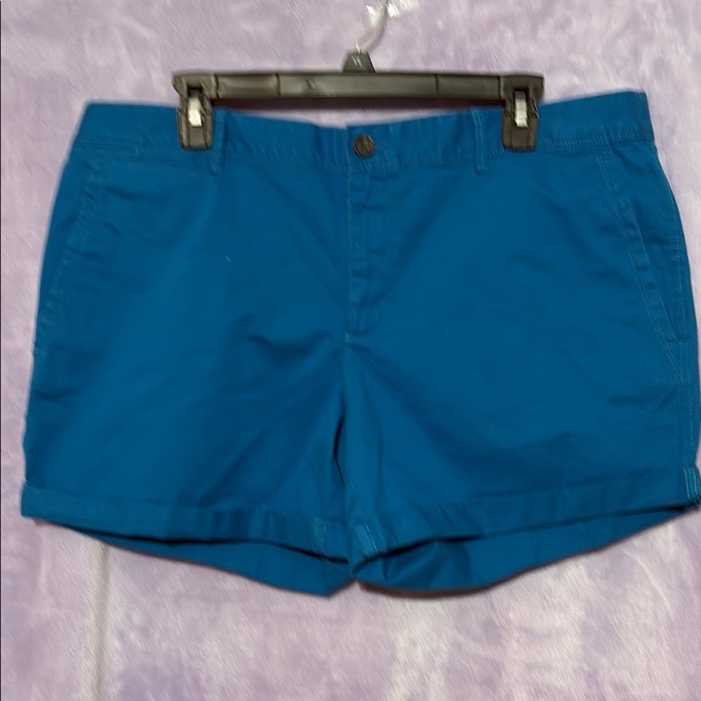 Banana Republic Blue Bermuda Shorts Casual Cotton Blend